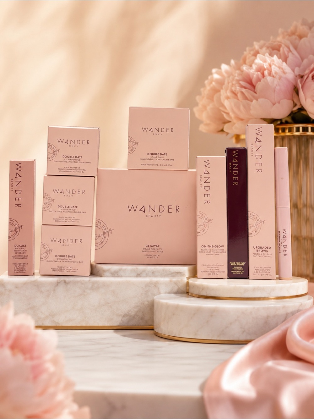 NEW Wander Beauty 10 Pc Makeup Bundle $290+ MSRP Palette Eyes Brow Lip Set